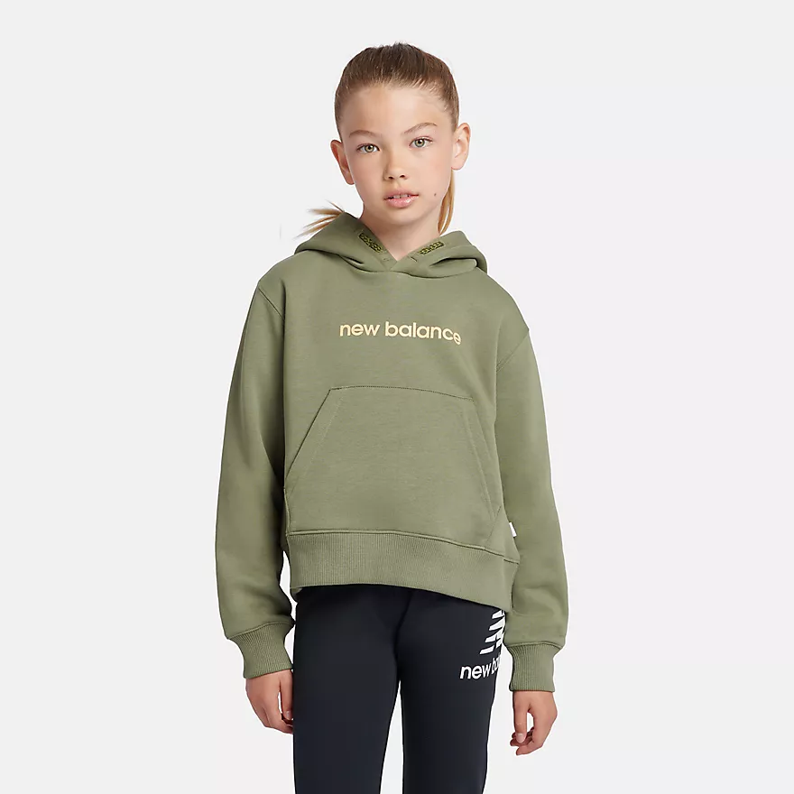 New Balance Brush Back Floral Sneaker Back Graphic Hoodie