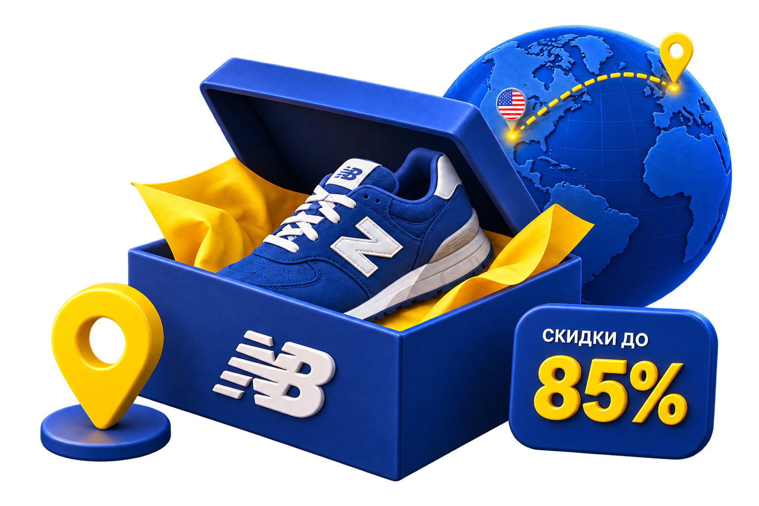 Кроссовки New Balance из США с доставкой Prostobox