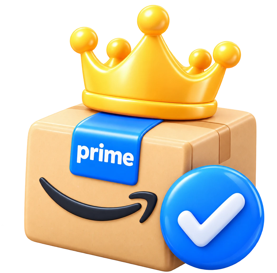 Коробка Amazon Prime с короной