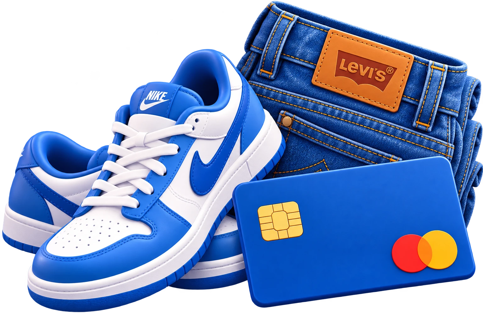 Buyout of sneakers and jeans from the US with payment by a US card