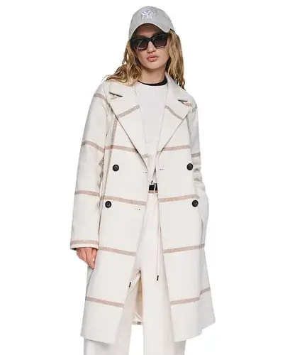 DKNY - Двубортное пальто с поясом