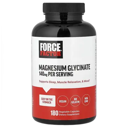 Force Factor глицинат магния 180 капсул