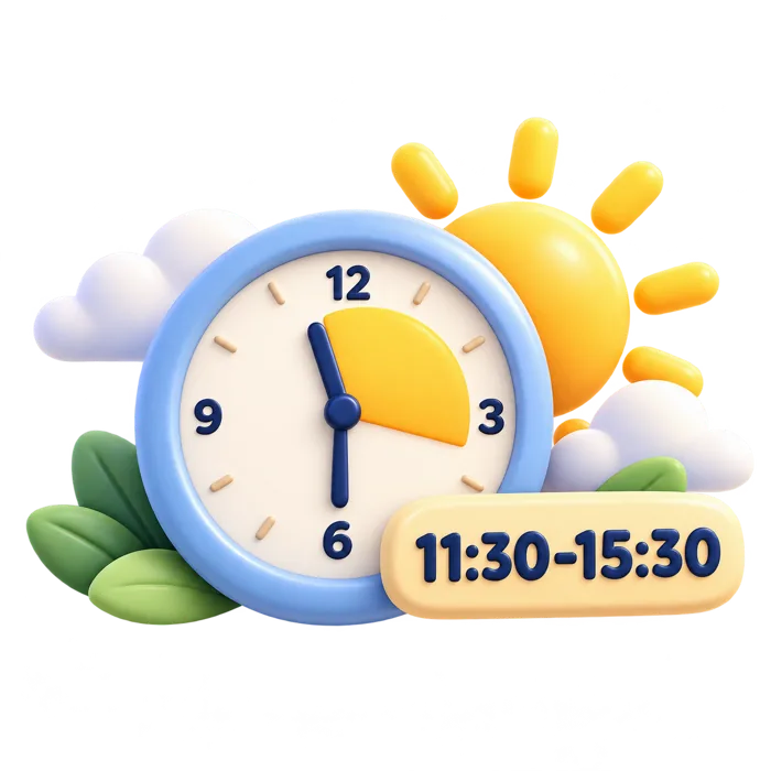 Окно синтеза с 11:30 до 15:30