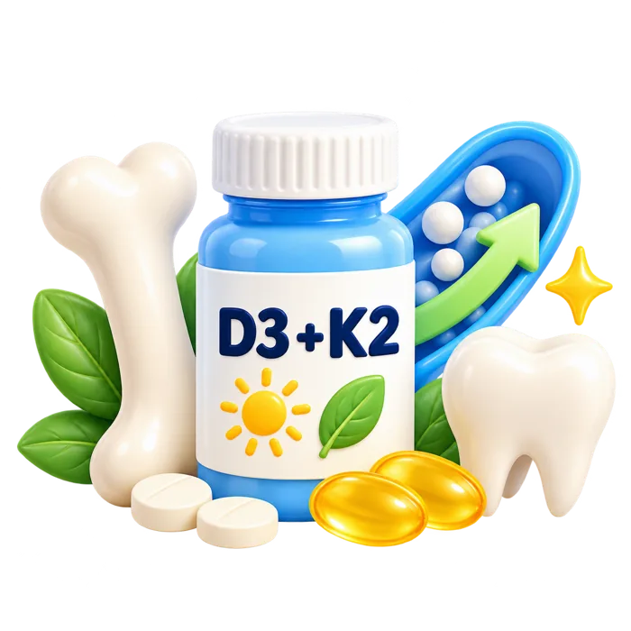 Витамин K2 в связке с D3