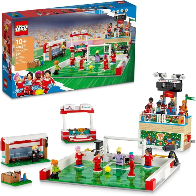 LEGO Icons: футбол, 15 минифигурок